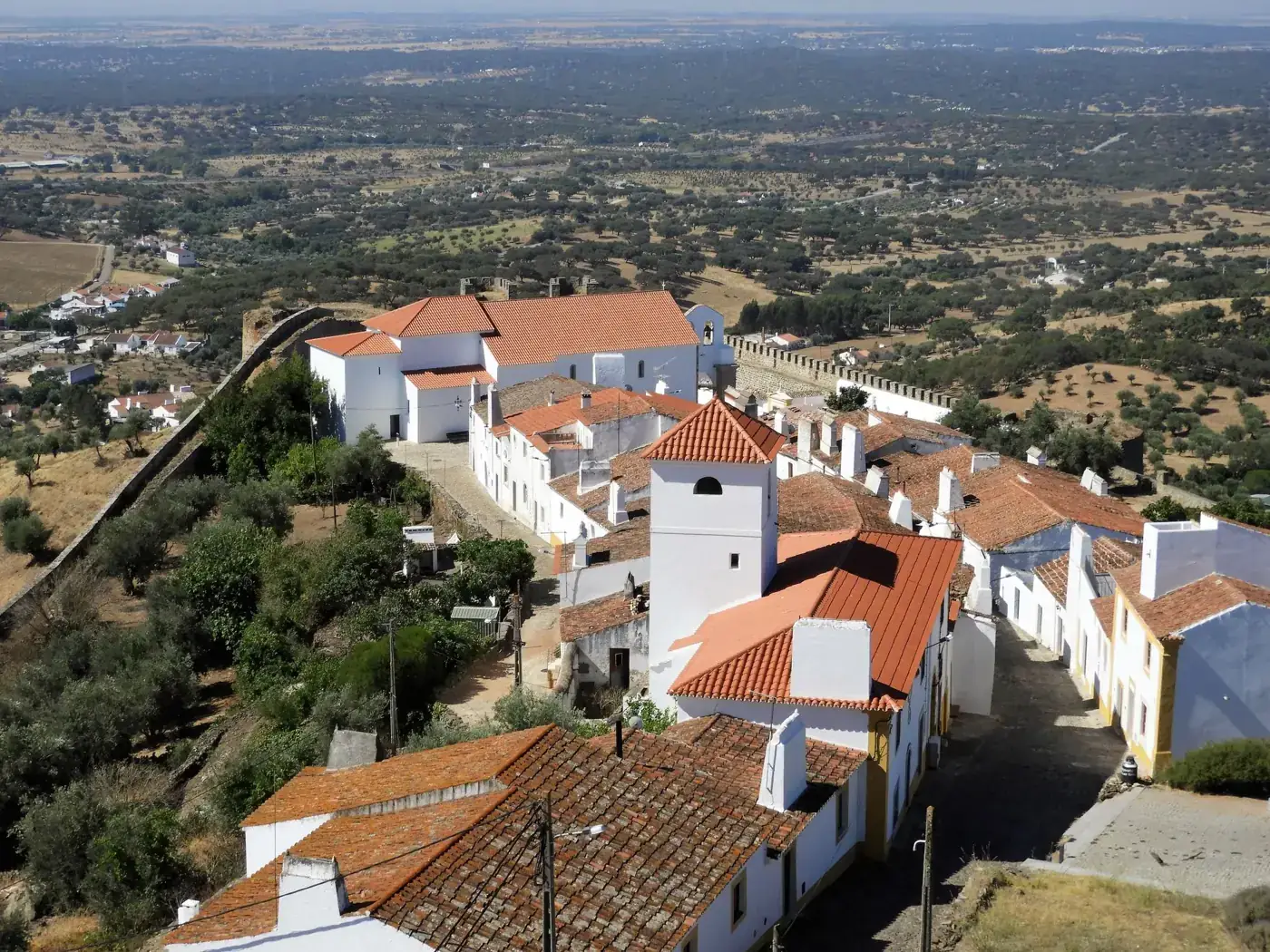 Explore the picturesque village of Evoramonte with its historic architecture and scenic landscape in Portugal.